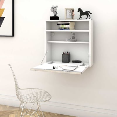 Elegance Studiebureau | 100% Melamine | 18mm Dik | Wit Elegance Studiebureau | 100% Melamine | 18mm Dik | Wit