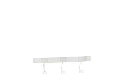 Kapstok 3 haken metaal wit small