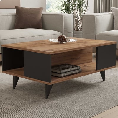 Yuka Salontafel | 100% MELAMINE | Walnoot Zwart Yuka Salontafel | 100% MELAMINE | Walnoot Zwart
