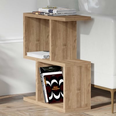 Bijzettafel Woody Fashion | 45 x 17 x 51,5 cm | Walnut Brown-design Bijzettafel Woody Fashion | 45 x 17 x 51,5 cm | Walnut Brown-design