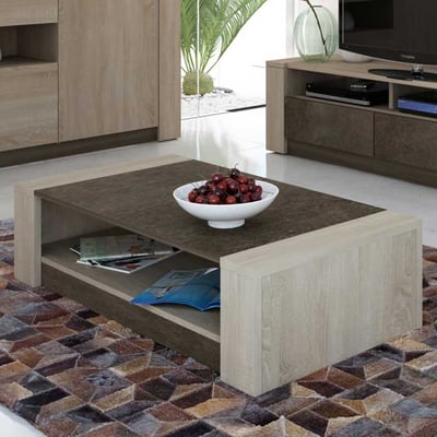 Salontafel Ares 108x65 melamine - bruin Salontafel Ares 108x65 melamine - bruin
