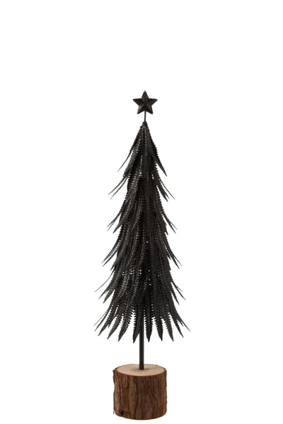 Kerstboom metaal glitter zwart small Kerstboom metaal glitter zwart small