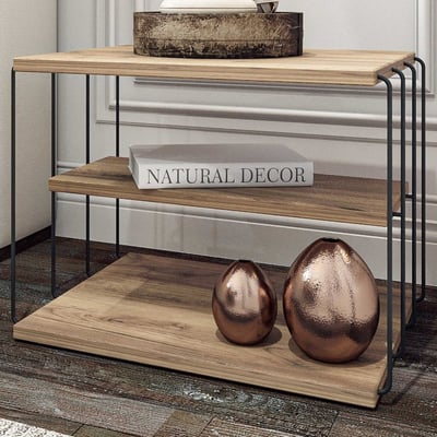 Bijzettafel Lifon - 100% MELAMINE - Atlantisch Grenen - 50 x 33 x 40 cm