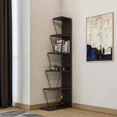 Tlos Boekenplank | 100% MELAMINE | Antraciet