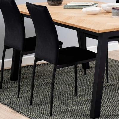 Eetkamerstoel Demina - zwart 