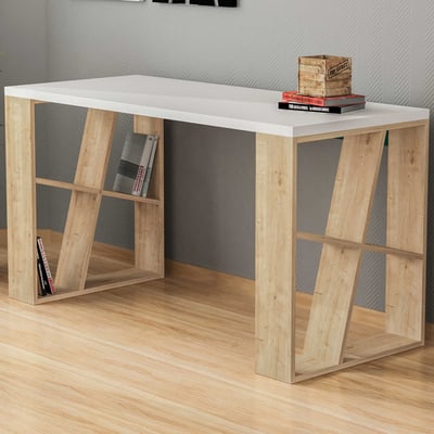 Houten Fashion Studiebureau | Wit Eiken | 100% Melamine Tafelblad