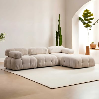 Hoekzetel Atelier Del Sofa | 208 x 95 x 75 cm | Beige Hoekzetel Atelier Del Sofa | 208 x 95 x 75 cm | Beige