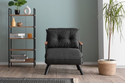 Atelier Del Sofa 1-zits slaapbank in linnen stof