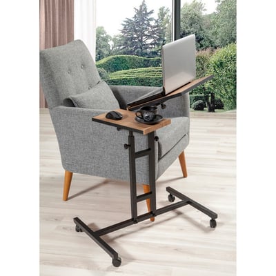 Laptoptafel Sapphire | 45,5 x 67 x 87 cm | Metalen Frame | Kleur: Atlantic Pine Black Laptoptafel Sapphire | 45,5 x 67 x 87 cm | Metalen Frame | Kleur: Atlantic Pine Black
