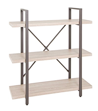 Wandrek Friso 90cm, 3 planken - bruin/eik decor