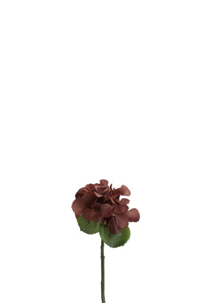 Hydrangea plastiek bruin small