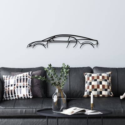 Tanelorn Decoratieve metalen wandaccessoire | 100% METAAL | 70 x 13 cm