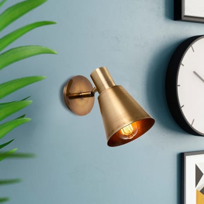 Kem Wandlamp | METALEN BEHUIZING | Antiek