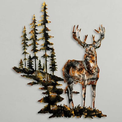 Daiyu Decoratieve metalen wandaccessoire | 100% METAAL | 65 x 79 cm