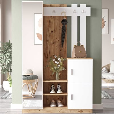 Kapstok | 100% MELAMINE | Atlantisch grenen, wit