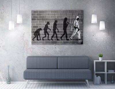 Barnes Decoratief Canvas Schilderij 50x70cm Multicolor