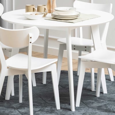 Eettafel Rover Ø105 cm - wit