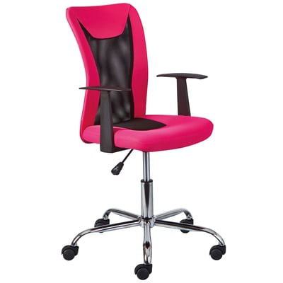 Bureaustoel Donny ergonomische rugleuning - roze Bureaustoel Donny ergonomische rugleuning - roze