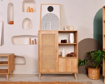 Multifunctioneel kastje | 90 x 40 x 110 cm | Oak-design Multifunctioneel kastje | 90 x 40 x 110 cm | Oak-design