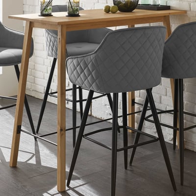 Bartafel Jules - 120x60x104cm - massief eikenhout