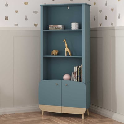 Boekenkast Firmiana | 77,4 x 37,5 x 177 cm | Blauw Boekenkast Firmiana | 77,4 x 37,5 x 177 cm | Blauw