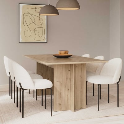 Verlengbare eettafel Leda - 160/200x90x74cm - eikdecor Verlengbare eettafel Leda - 160/200x90x74cm - eikdecor