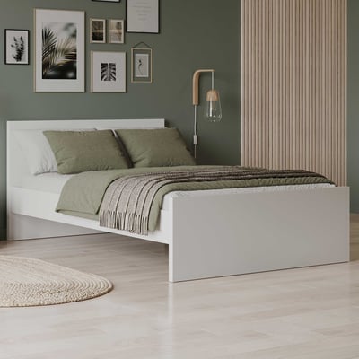 Tweepersoonsbed Clyde - 140x190/200cm - wit Tweepersoonsbed Clyde - 140x190/200cm - wit