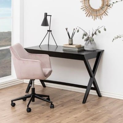 Bureau Wami 120cm, 1 lade - zwart