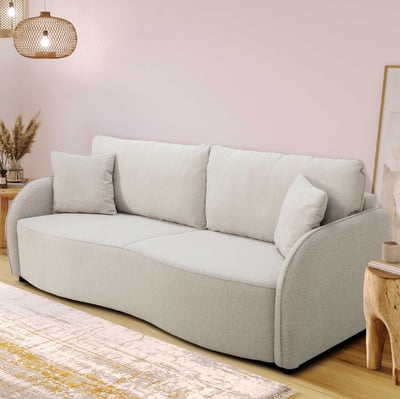 3-zitsbank Bari 215x100x88cm - met opbergruimte - beige