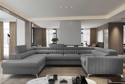 Hoekzetel Erwin | 347 x 202 x 92 cm | Grijs Hoekzetel Erwin | 347 x 202 x 92 cm | Grijs