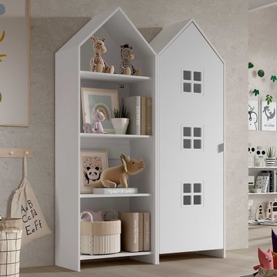 2-delige kledingkast Casami Bruges - 115x37x72 cm - Wit 