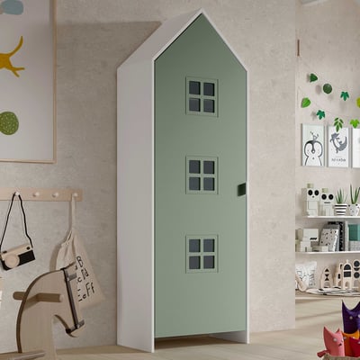 Kledingkast Casami Bruges - 58x37x172 cm - Groen Kledingkast Casami Bruges - 58x37x172 cm - Groen