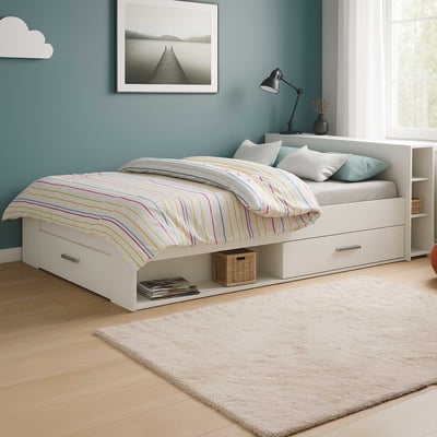 Bed Polly 160 x 200 cm-mat wit