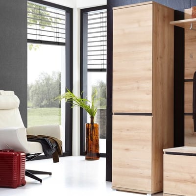 Garderobekast Lissandro 54 cm met 1 deur  - beuk 