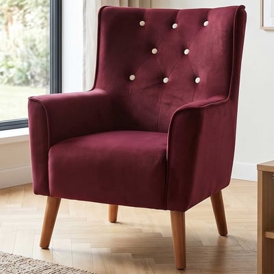 Fauteuil Dennis - bordeaux