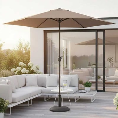 Parasol Norman - Ø350cm - aluminium - taupe