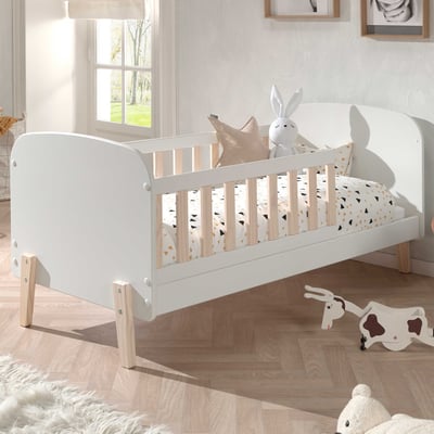 Peuterbed Kiddy 70x140cm - wit/hout Peuterbed Kiddy 70x140cm - wit/hout