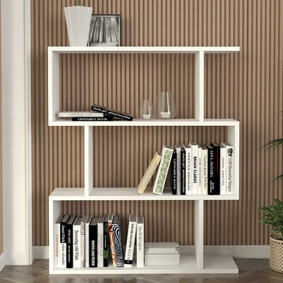 Boekenrek Karinus - 60x22x96cm - wit