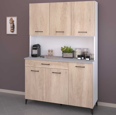 Buffetkast Maleficent met 6 deuren & 1 lade - eikdecor