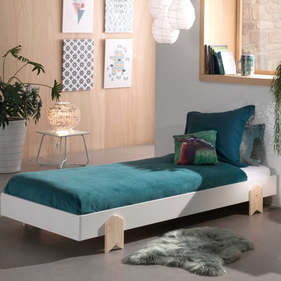 Kinderbed Modulo arrow 90x200 stapelbaar - wit/dennenhout Kinderbed Modulo arrow 90x200 stapelbaar - wit/dennenhout
