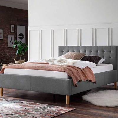 Bed Marilou 140x200 - grijs Bed Marilou 140x200 - grijs