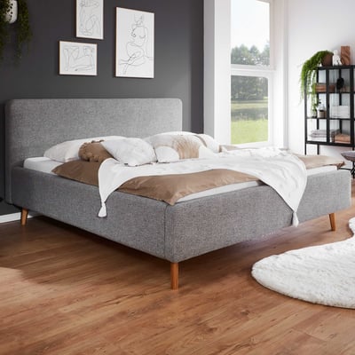 Tweepersoonsbed Nielsen | 160 x 200 cm | Grijs