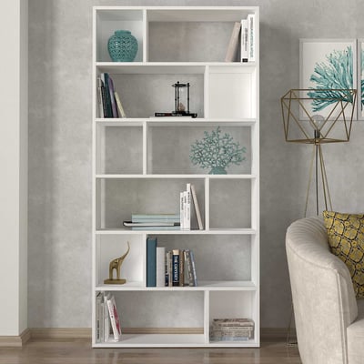 Boekenkast Navis - 90x45x46cm - wit