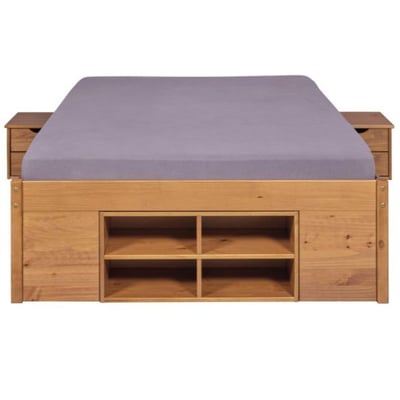 Tweepersoonsbed met multi-opbergoplossingen Till | 180 x 200 cm | Teakhout Tweepersoonsbed met multi-opbergoplossingen Till | 180 x 200 cm | Teakhout
