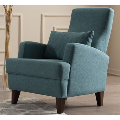 Kana Wing Chair | Houten frame | Turquoise Kana Wing Chair | Houten frame | Turquoise