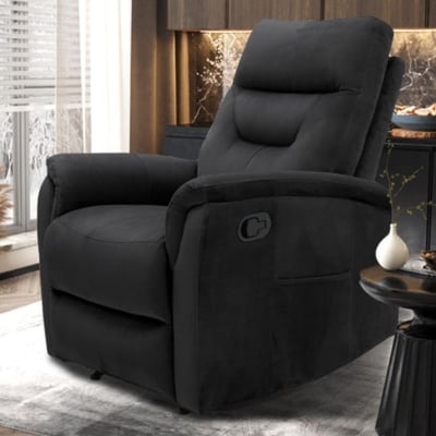 Relaxfauteuil Breda | 79 x 96 x 100 cm | Manueel verstelbaar | Zwart