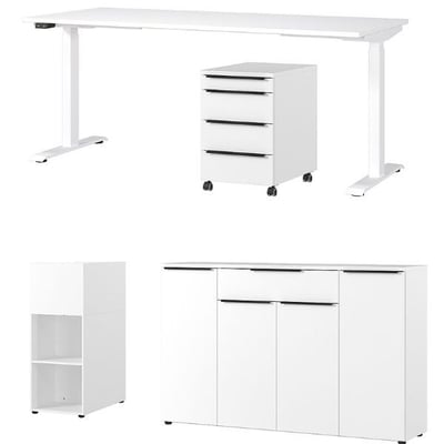 Bed Xavier 160x200cm met opbergruimte - White wash Bed Xavier 160x200cm met opbergruimte - White wash