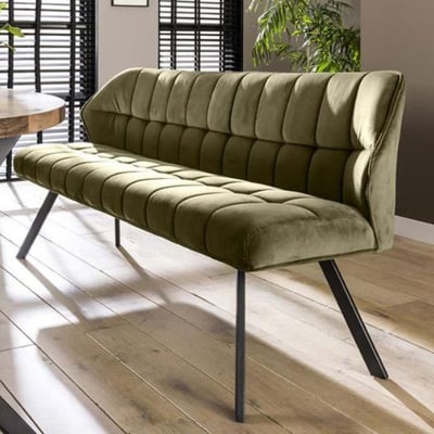Eetkamerbank Baena | 180 x 59 x 84 | Groen Eetkamerbank Baena | 180 x 59 x 84 | Groen