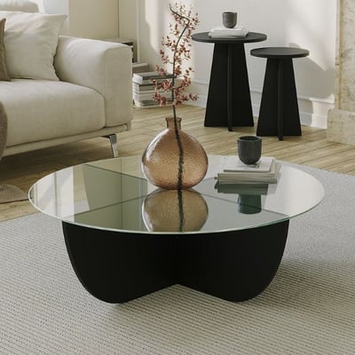 Lily Salontafel | GEHARD GLAS | Zwart