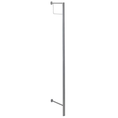 Wandkapstok | 38 x 4 x 181 cm | Zilverkleurig
